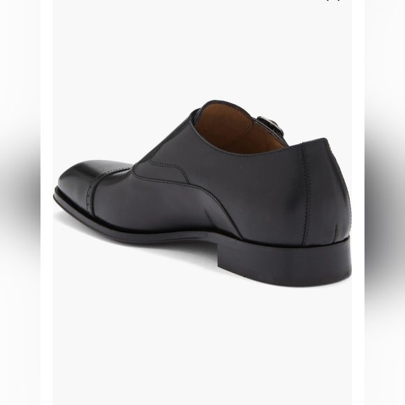 Antonio Maurizi Cap Toe Leather Monk Strap Shoes Size 43 - Picture 6 of 6